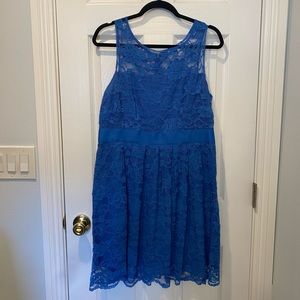 BB Dakota blue lace dress size 14